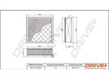 Dr!Ve+ DP1110.10.0392 - Filtro Aria Oe 13275089 Per Meriva B (S10)