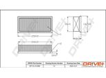 Dr!Ve+ DP1110.10.0695 - Filtro Aria Oe 1500A045 Per Forfour (454)