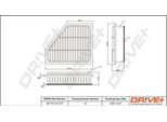 Dr!Ve+ DP1110.10.0175 - Oe 17801 0R030 Filtro Aria Per Auris (E15), Auris (E18), Avensis (T27), Corolla (E15), Corolla (E18), Verso (R2)