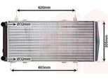 Van Wezel 76002004 - Oe 6U0121253 Radiatore, Raffreddamento Motore Per Felicia (6U), Caddy Ii (9K)
