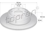 Topran 502 874 - Oe 3421 6 763 345 Disco Freno, Asse Posteriore Per Serie 5 (E60), Serie 5 (E61)