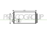 Prasco FT040C002 - Oe 51887955 Condensatore Aria Condizionata Con Essiccatore Per 500L (351, 352), Tipo