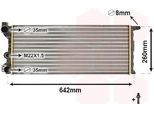 Van Wezel 17002074 - Oe 46551216 Radiatore, Raffreddamento Motore Per Panda