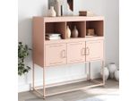 Maison Exclusive - Credenza Rosa 100,5X39X107 Cm Acciaio