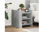 Maison Exclusive - Comodino Grigio Cemento 45X50X50 Cm Materiale Ligneo