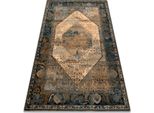 Tappeto Di Lana Omega Seneh Vintage Cognac Multicolore 235X350 Cm