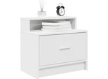 Maison Exclusive - Comodini Con Cassetto 2 Pz. Bianco 51X31X47 Cm