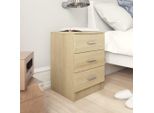 Maison Exclusive - Comodino Sonoma In Rovere 38X35X56 Cm Materiale Ligneo