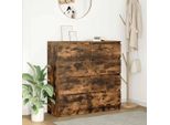 Maison Exclusive - Credenza Rovere Fumo 100X35X99 Cm In Legno Multistrato