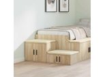 Vidaxl Mobile Da Bagno Rovere Sonoma 127 X 41 X 40 Cm Materiale A Base Di Legno