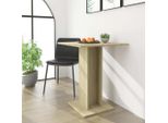 The Living Store Tavolo Da Bistrot In Rovere Sonoma 60X60X75 Cm Materiale In Legno