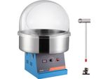 Macchina Per Zucchero Filato Elettrica, Macchina Per Zucchero Filato Da 1000 W, Macchina Per Zucchero Filato Commerciale Con Coperchio, Ciotola In Acciaio Inox E Cucchiaio Di Zucchero, Perfetta Per Feste Di Famiglia E Party (Blu)