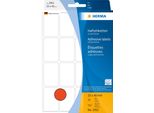 Herma 2452 Vielzweck-Etiketten 25 X 40 Mm Rot GroßPackung