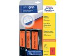 Avery Zweckform® L4762-20 L4762-20 Etichette Per Cartelle - Strette/Corte, (A4 - 20 Fogli) 140 Pezzi, Rosso