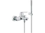 Miscelatore Per Vasca Grohe Eurosmart Cosmopolitan Con Supporto Doccia E Flessibile Doccia Cromo - 32832000