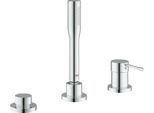 Combiné De Bain 3 Trous à Une Main Grohe Essence, Avec Douchette à Main, Sans Bec, Chrome, 19976001, 19976001