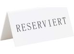 Securit TN-RES-DE-WT Supporto Da Tavolo Securit Riservato, Set Da 5