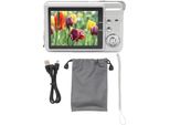 Fotocamera Digitale Per Adolescenti 48MP Hd Schermo Tft Da 2,7 Pollici Zoom 8X Autofocus Anti-Shake Tascabile Compatta Fotografia Di Viaggio Vlog Argento