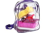 Set Di Toelettatura Per Cavalli In Zaino Viola 8 Pezzi