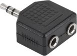 Jack Splitter Audio Stereo Da 3,5 Mm Per Cuffie 2X3,5 Mm