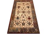 Tappeto Di Lana Polonia Bodrum Ornamento, Cadre Rubino Chiaro Beige 200X300 Cm