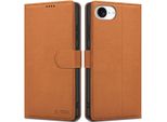 Tech-Protect Custodia Per Cellulare Custodia A Libro Con Chiusura Magnetica Compatibile Con Iphone 16E (Se 4 2025) Marrone Chiaro