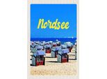 Vianmo Insegna In Legno 18X12 Cm Nordsee Strand Strandkorb Meer