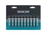 Batteria Alcalina, Aa (LR6), Aa, 1,5 V, Sencor, Blister, Confezione Da 10 Pezzi