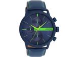Oozoo Orologio Da Polso In Pelle Blu Orologi Da Uomo Analogici Al Quarzo UOC11228