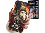 Custodia Per Samsung A52 / A52S - Leone, Segno Zodiacale Astronomico, Custodia + Vetro