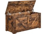 Vasagle Contenitore, Panca Portaoggetti, Panca Per Scarpe, Capanno, 100 X 40 X 46 Cm, Per Corridoio, Camera Da Letto, Soggiorno, Marrone Rustico
