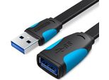 Vention Vas-A13-B150 Cavo Di Prolunga Usb3.0 Piatto Da 1,5 M Nero
