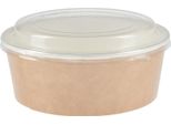 Colpac Insalatiere Usa E Getta Riciclabili Con Coperchio Grande 1300Ml (Confezione Da 150) (150 Pezzi)