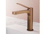 Emke Rubinetto Bagno Oro Rosa 195X173X46Mm, Ottone, Cartuccia In Ceramica, Miscelatore Bagno, Miscelatore Lavabo, Miscelatore Lavabo