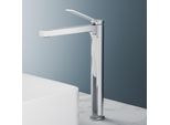 Emke Rubinetto Bagno Cromo 335X233X46Mm, Ottone, Cartuccia Ceramica, Miscelatore Bagno, Miscelatore Lavabo, Miscelatore Lavabo