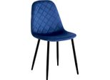 Sedia Orlando Velvet Blu Navy