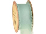 Nastro Di Tessuto Decorativo Frange Verde Salvia 40Mm 15M Boho Crafting Decorazione Regalo