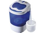 Briebe WM1111 Mini Lavatrice Portatile Con Centrifuga, Per Campeggiocapacità 3 Kg Di Biancheria Bianco/Blu