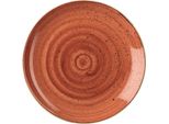 Churchill Stonecast, Piatto Da Portata Rotondo, Arancia Aromatizzata, 217 Mm, (12 Pezzi)