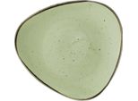 Piatto Triangolare Verde Salvia Churchill Stonecast 229 Mm (12 Pezzi)
