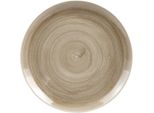 Churchill Stonecast Antique Taupe Teller Flach, Coup, ø: 288 Mm