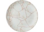 Churchill Studio Prints Kintsugi Evolve Coupe Plate, Corallo, 220 Mm, (12 Pezzi)