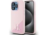 Etui Karl Lagerfeld Silicone Shadow Metal Initial Magsafe Do Iphone 15 Pro RóżOwy