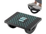 Sgabello, Comodo Poggiapiedi Da Scrivania, Massaggio Ergonomico Sotto Il Rullo, Massimo Comfort In Ufficio (Nero)
