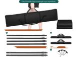 Supporto Per Sfondo Fotografico, Regolabile In Altezza, Borsa Per Il Trasporto Portatile, 2,7X3,4 Con Nero
