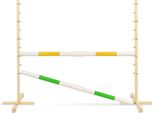 Ostacolo Di Salto Per Cavallo Hobby 160Cm, H-120 Cm, Due Travi - Giallo E Verde