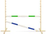 Ostacolo Di Salto Per Cavallo Hobby 160Cm, H-120 Cm, Due Raggi Verde E Blu
