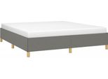 Syfax™ Struttura Letto A Rete A Molle Grigio Scuro 160X200 Cm Tessuto