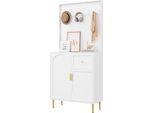 Aiorber Set Di Armadi Per Corridoio E Disimpegno - Armadio Compatto Per Corridoio Con Pannelli, Scarpiera, Scaffale E Guardaroba, Dimensioni 80X175,5X35 Cm