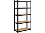 Rack Di Stoccaggio A 5 Livelli Nero 875 Kg 180 X 90 X 40 Cm